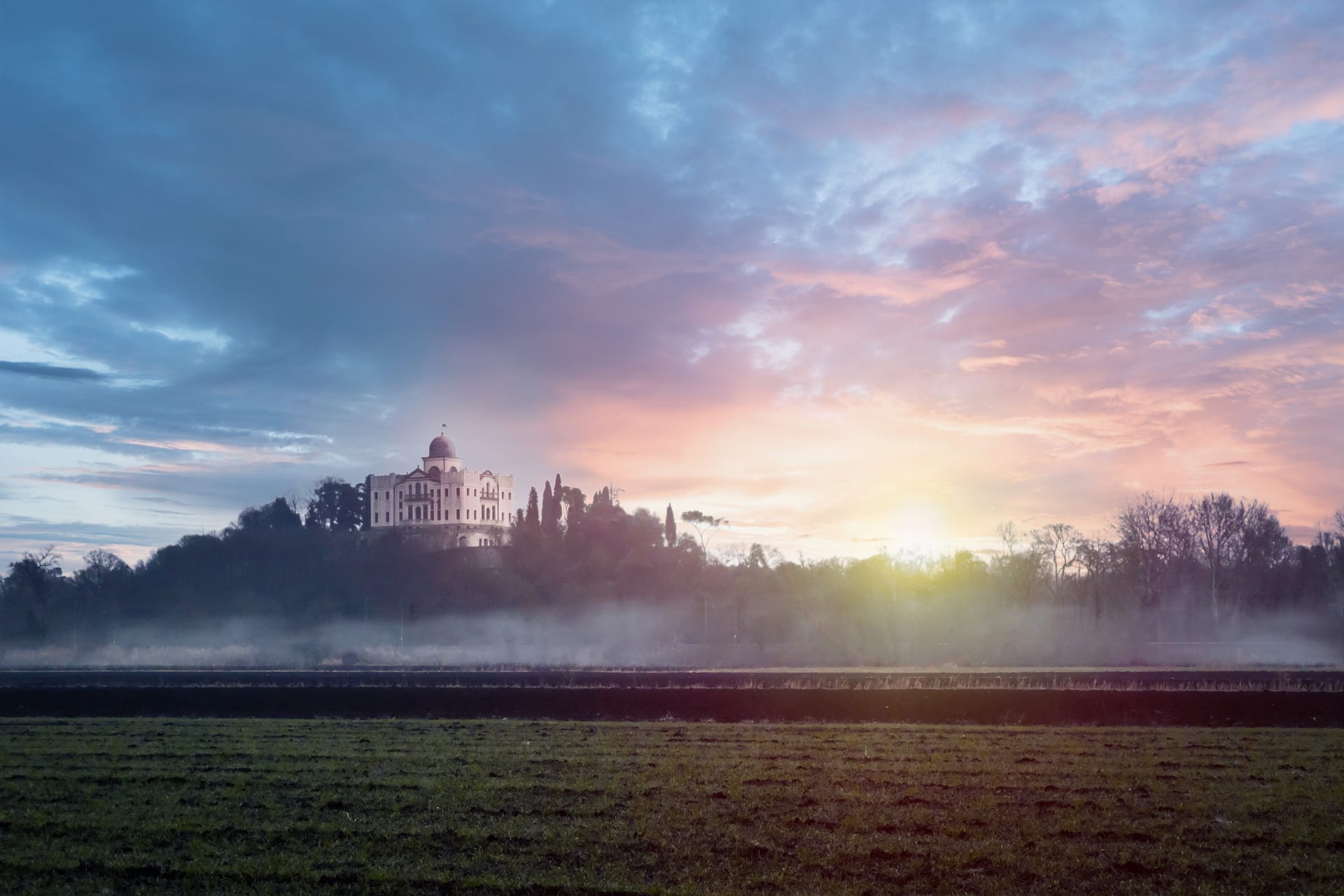 Immagine di Villa Selvatico all alba