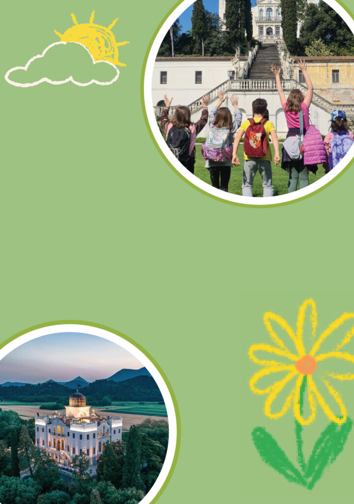 Bambini in visita a Villa Selvatico